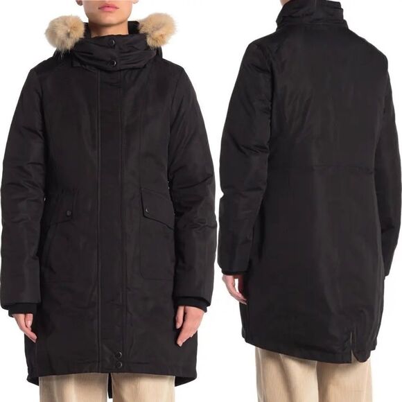 Genuine Coyote Fur Trim Hood Down  Jacket
ANDREW MARC NEW YORK - Picture 2 of 6